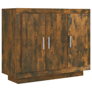 Credenza | Madia | Buffet da pranzo | Armadio da pranzo Rovere Fumo 92x35x75 cm in Legno Multistrato