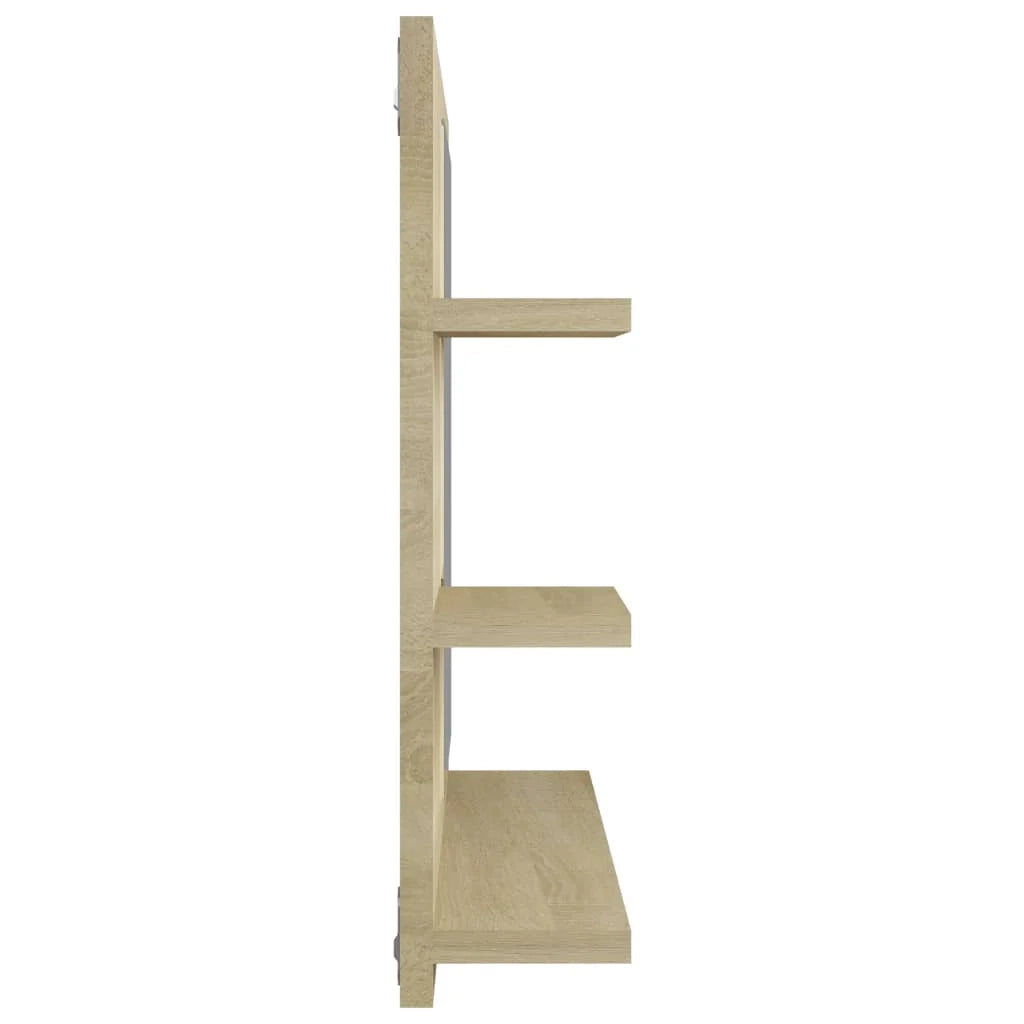 Specchio da bagno in rovere Sonoma 60x10,5x45 cm in truciolare 02_0006924