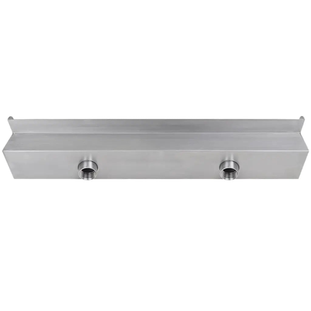 Cascata per Laghetto Rettangolare con LED in Acciaio Inox 60 cm 41673