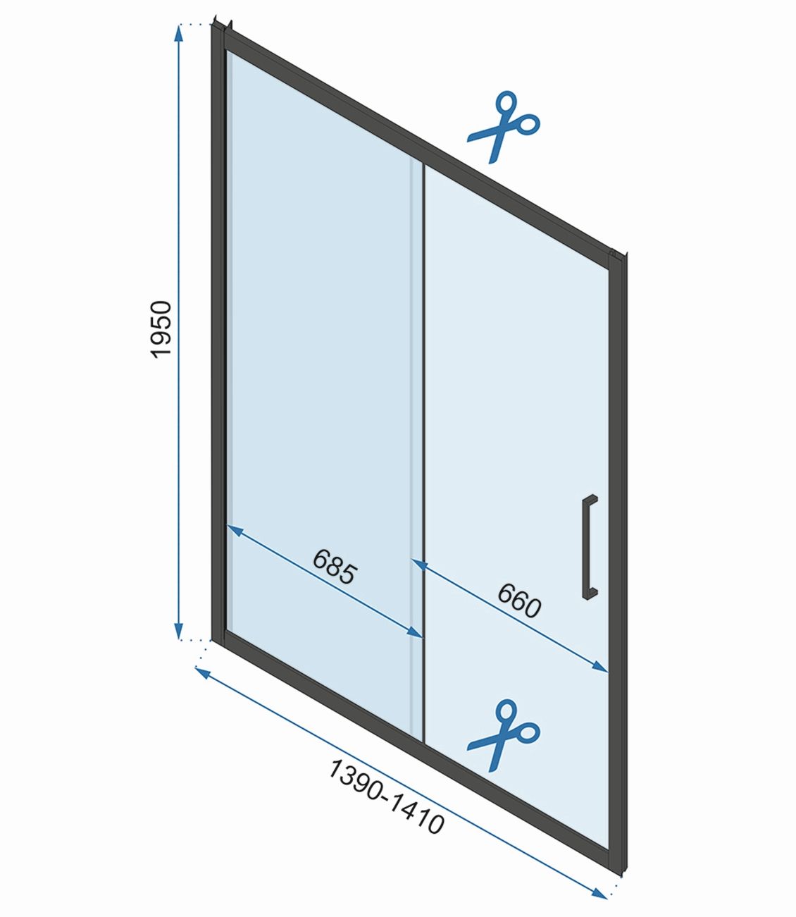 Porta Doccia Rea Rapid Slide 140 Gold Brush
