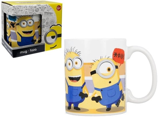 Moka 325 ml - Tazza Ceramica - Ciotola per Colazione - Per Bambini - Disegno Vivace - Ceramica di Alta Qualità - Tazza