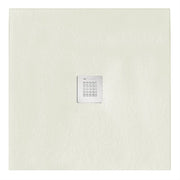 Piatto doccia quadrato 120x120 cm effetto pietra marmoresina STONE quadrato beige FRANCIA