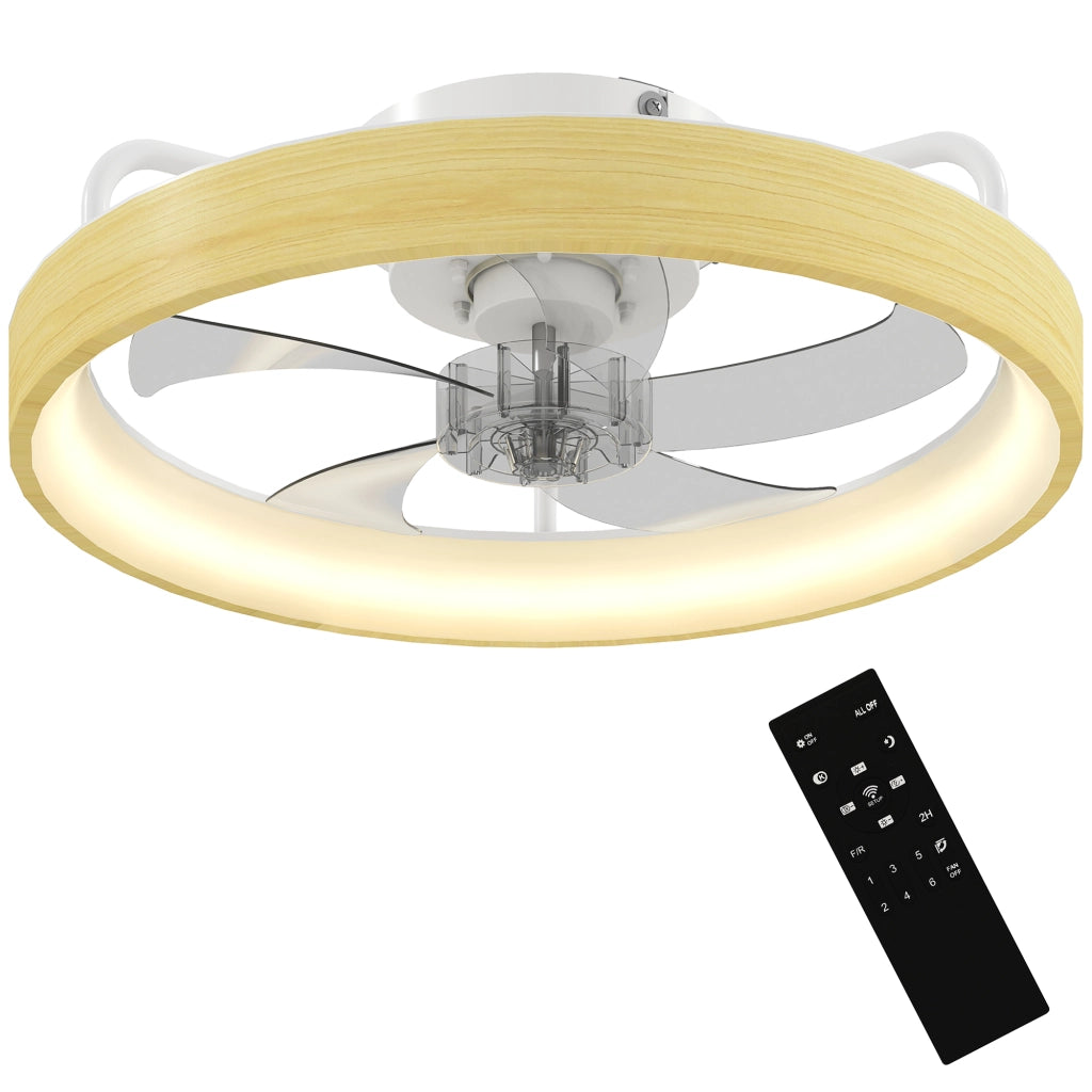Ventilatore a Soffitto con Luce LED ¨C zephmum ¨C 49 cm, 7 Pale, 6 Velocit¨¤