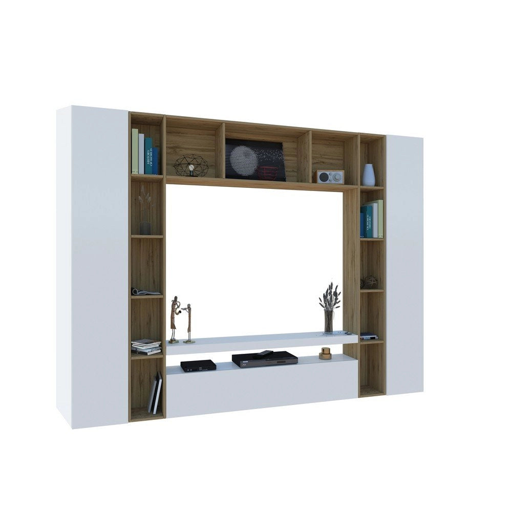 Parete Attrezzata Moderna per Soggiorno 270X35X210cm - CHRONOS