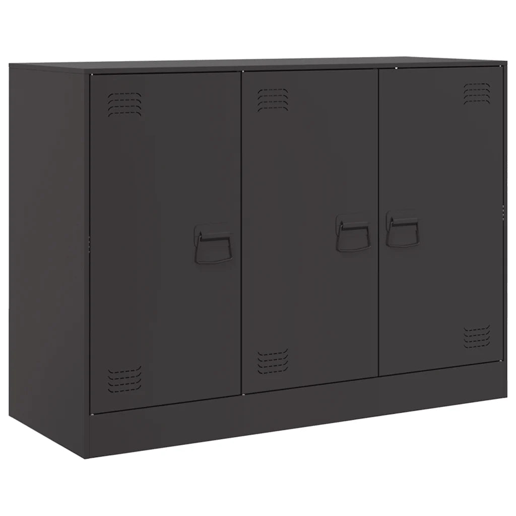 Credenza Nera 99x39x73 cm in Acciaio