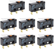 Microswitch SS-5GL 5 A 250 V commutatore finale 3 poli maniglia a scomparsa attuatore a impulso con pulsante a pressione (nero)