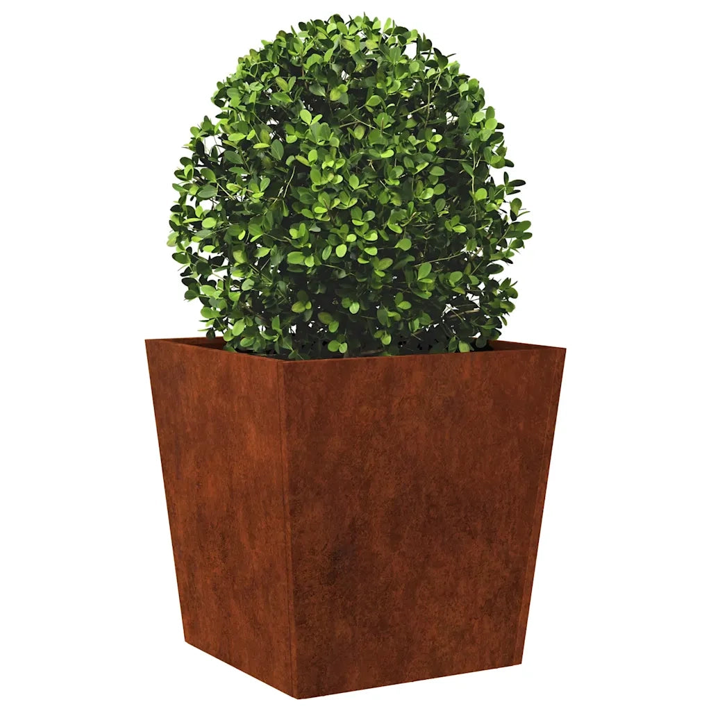 Fioriera da Giardino 50x50x50 cm in Acciaio Corten 851078