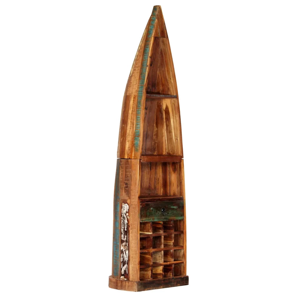 vidaXL Portavino 50x40x180 cm in Legno Massello di Recupero