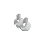BORCHIA DOPPIA IN MATERIALE PLASTICO UNIVERSALE BIANCA- Diam. 10-22 mm- DK- pezzi 1