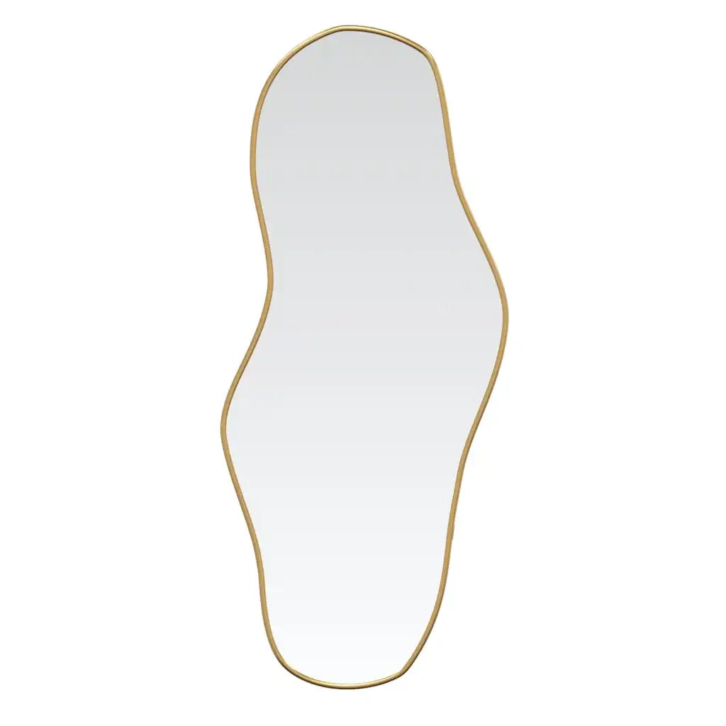 Specchio da Parete-Specchio a Muro-Specchio Decorativo Dorato 100x45 cm