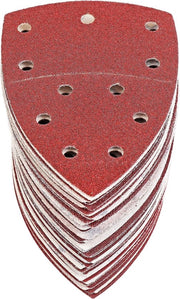 Set di carta abrasiva per schiavona a delta 105 mm x 152 mm (93 x 93 x 93 mm), 60 pezzi di schiavona a triangolo, dischi abrasivi con adesivo 11 fori: 10*P40, 10*P60, 10*P80, 10*P120, 10*P180, 10*P240, anche per schiavona multibasata