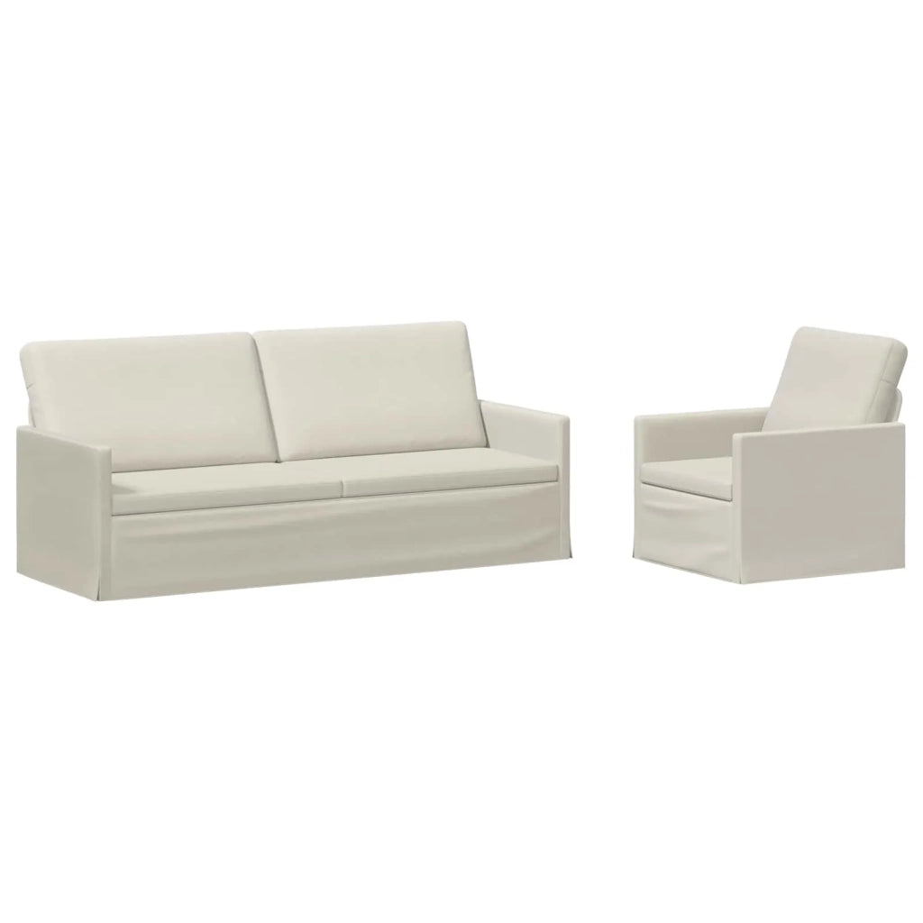 Set di divani 2 pcs Crema Velluto (V) 3433224