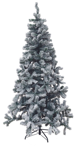 ALBERO DI NATALE SESTRIERE INNEVATO H. 180CM FOLTO E VOLUMINOSO IN PVC