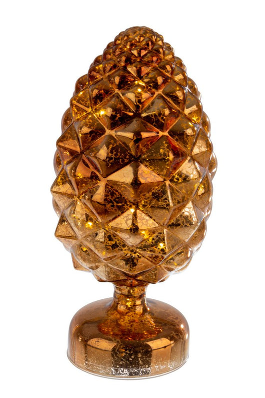 Decorazione Natalizia Luminosa Pigna Spike Oro LED Addobbi Casa Natale Bizzotto