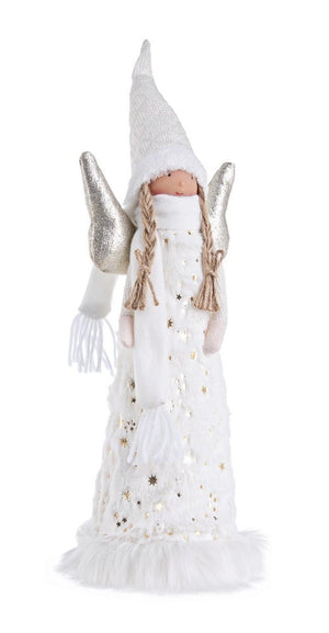 Angelo di Natale Charlenne Statuetta Luminosa Led Decorazione Addobbi Natalizi