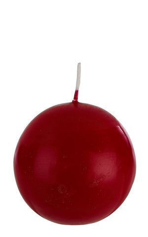Candele Rosse di Paraffina Sfera Conica Lunghe Senza Aroma Decorative Casa Formato: Sfera