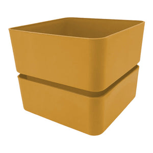 VASO VELETA fioriera interno PER PIANTE GRASSE VERDI plastica VARI COLORI 12 cm Color: CURRY