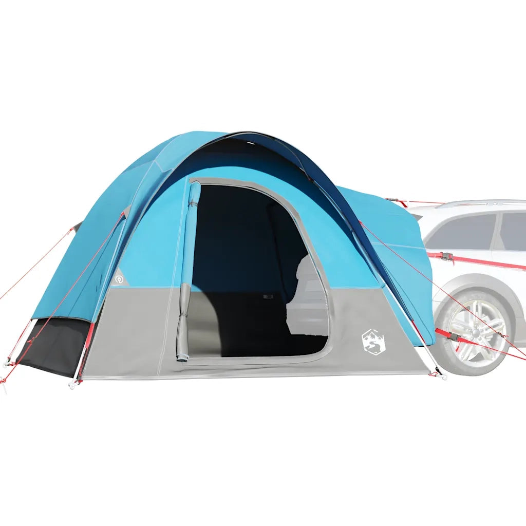 Tenda da Campeggio per Auto per 4 Persone-Tenda per Famiglie Blu Impermeabile