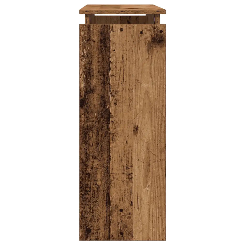 Tavolino Consolle Legno Antico 80x30x80 cm in Truciolato 856624