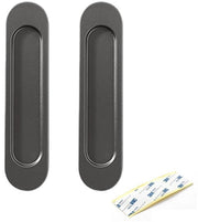 Maniglioni di alluminio per porte a scorrimento 2 pezzi - autoadesivi - stile moderno - maniglioni nascosti - alta resistenza alla rottura