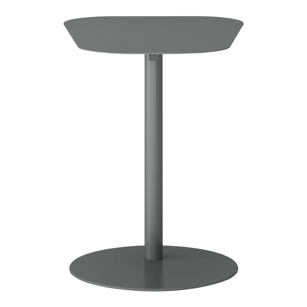 Tavolino laterale in metallo 50 x 50 x 38 cm grigio opaco 03_0008623