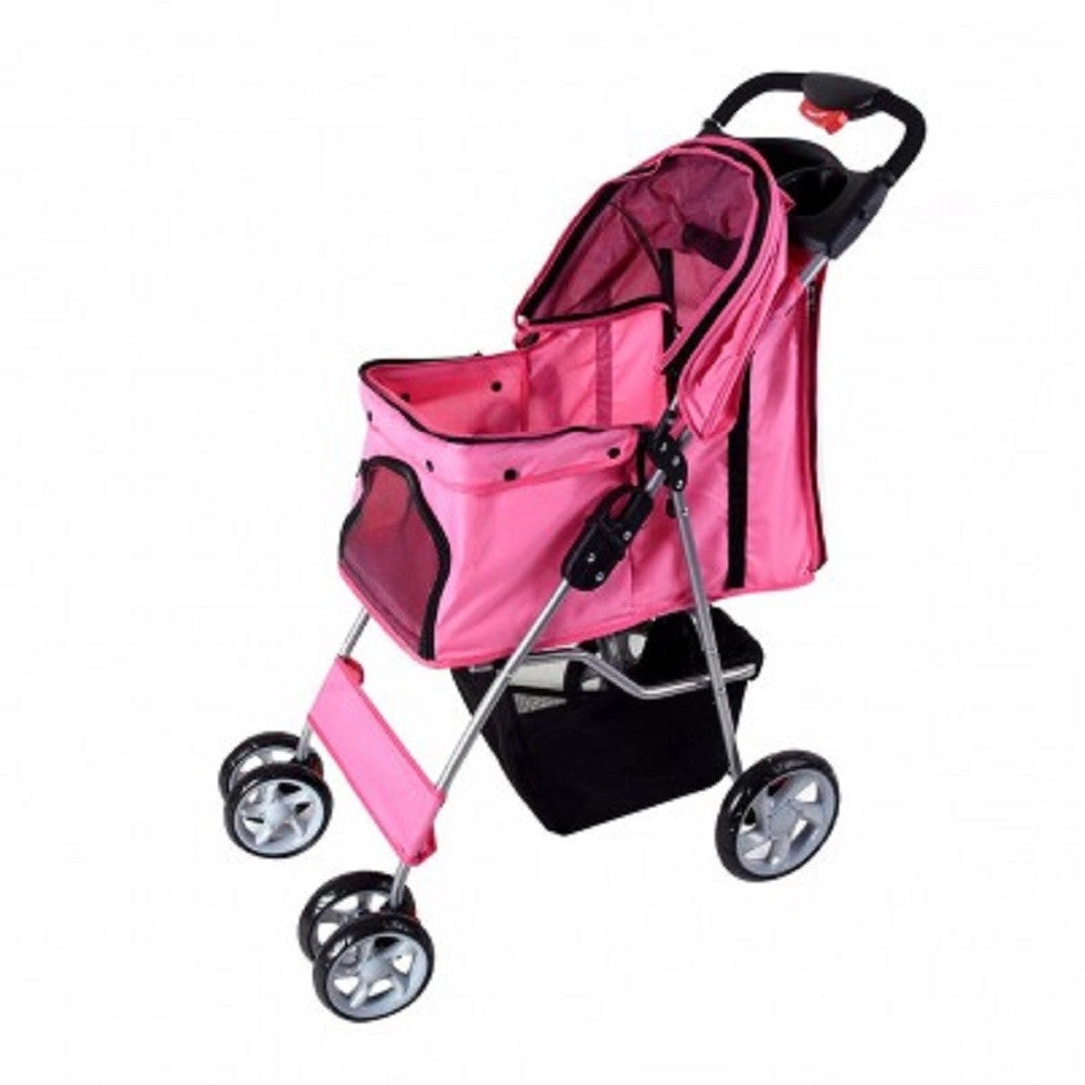 Trade Shop - Passeggino Per Cani Cane Pieghevole Buggy Trasportino Con Zip Traspirante Lavabile -