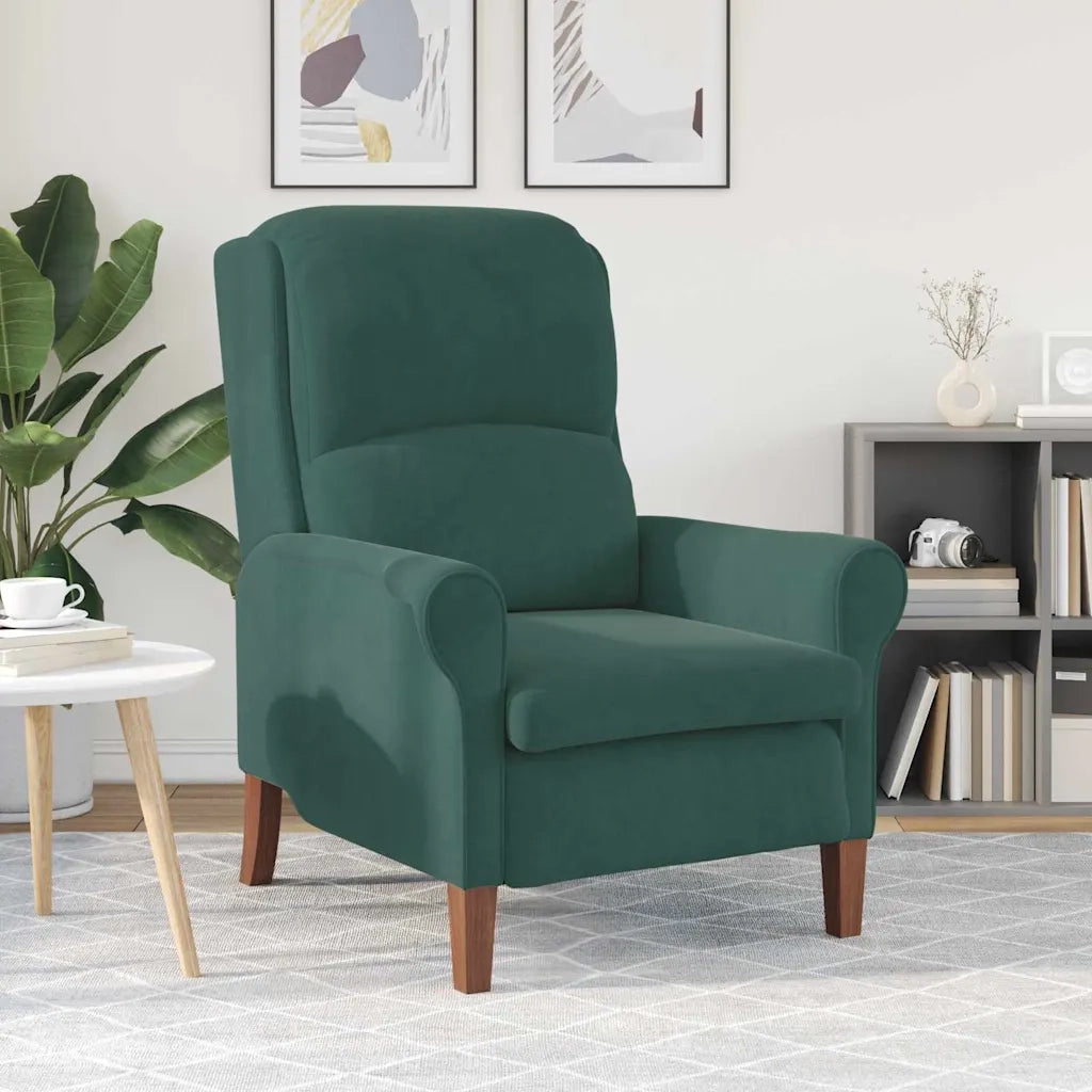 Divano Sedia-Poltrona Verde scuro Velluto 551522