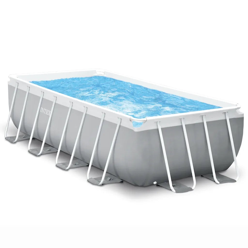 INTEX Set Piscina Prism Frame Rettangolare 400x200x100 cm 92018