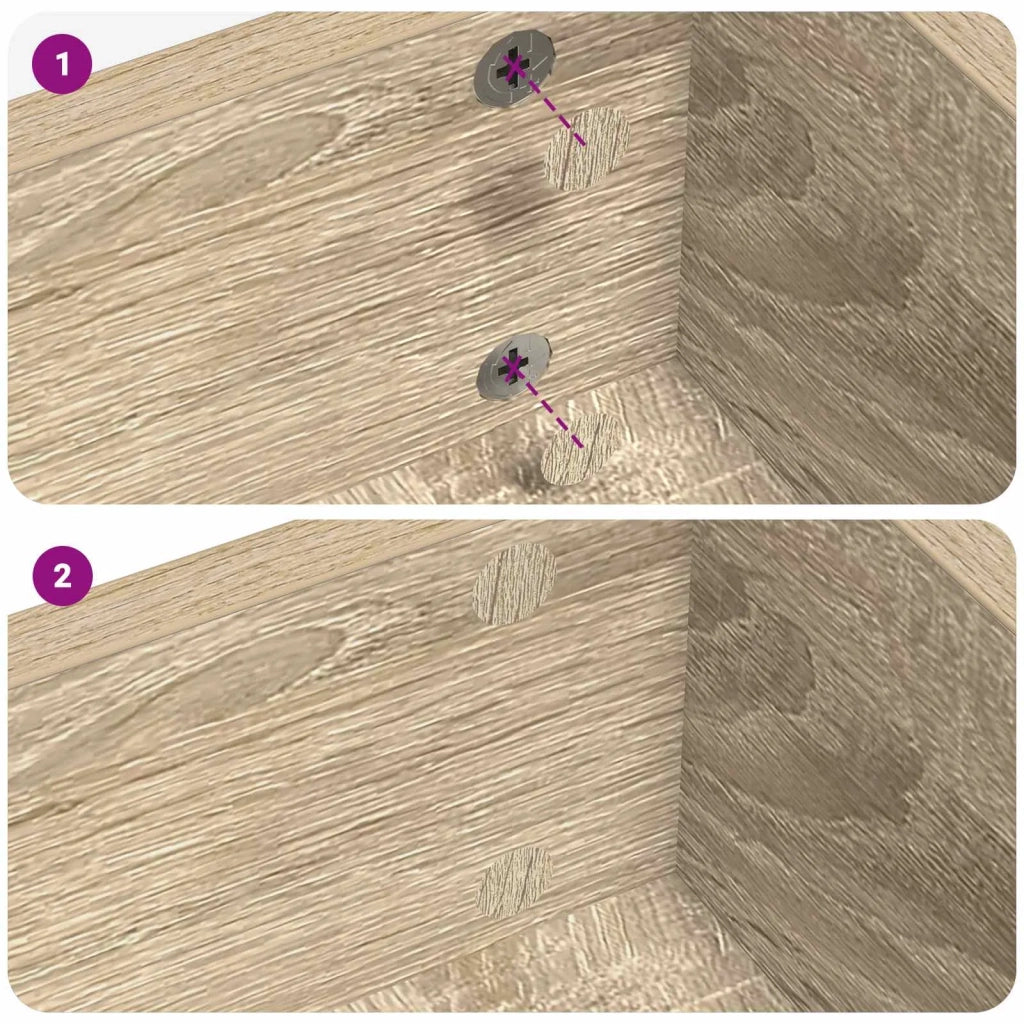 Copertura Vite Adesiva 12 pcs Rovere Sonoma Ø 20 x 0,5 mm 864640