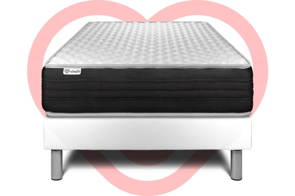 Letto con materasso VITAL MEMO ONE 120 x 200 cm Rete kit Bianco
