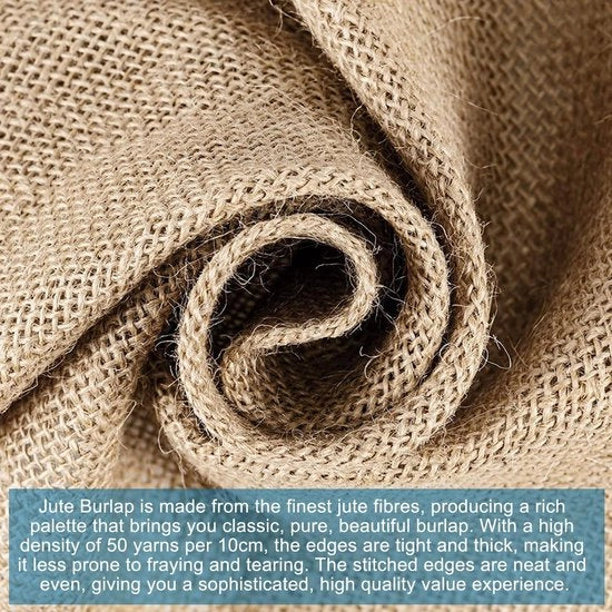 Telaio per lenzuola di cotone - 20 m x 30 cm - decorazione da tavola per matrimoni - decorazione rustica - decorazione da tavola per matrimoni e feste - Capodanno - eventi di Natale
