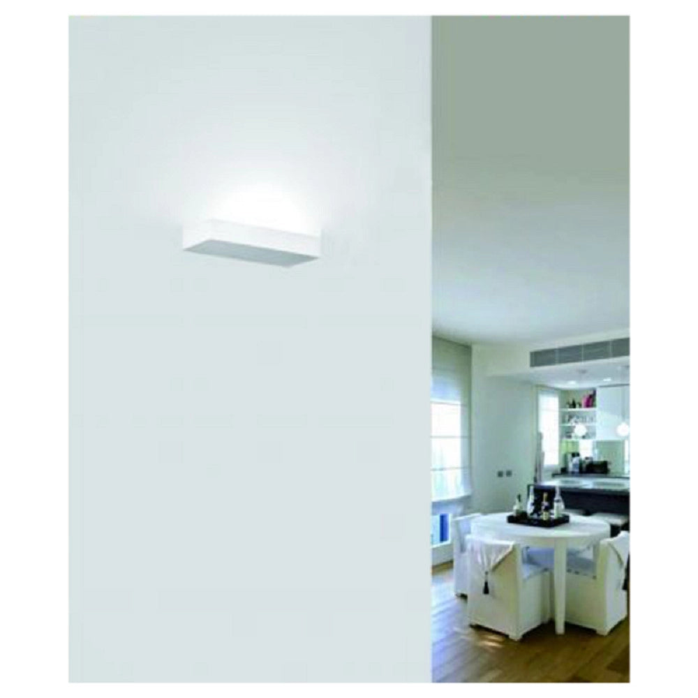 Trade Shop - Applique Parete Moderno In Gesso Rettangolare Attacco 1xr7s Verniciabile Gs-e64 -