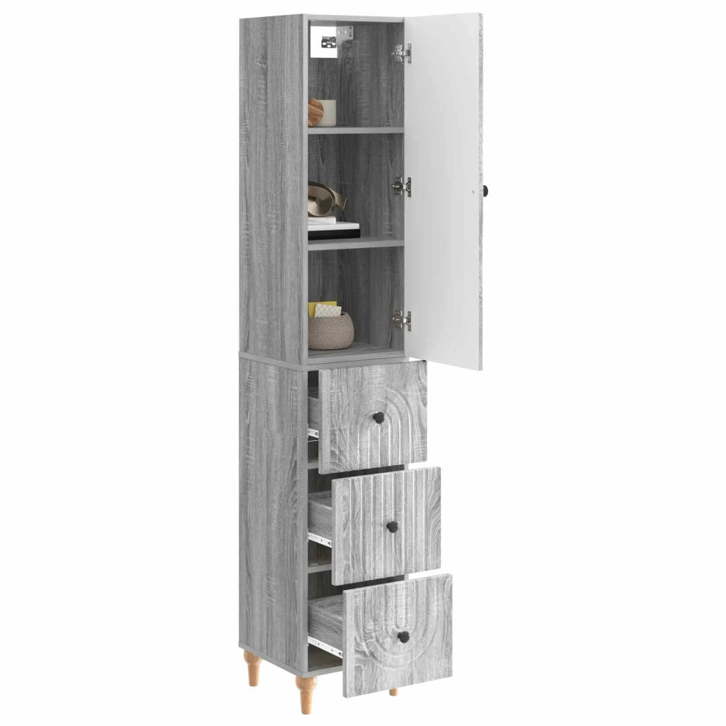 Set di armadi 2 pcs 33 x 34,5 x 90 cm Legno ingegnerizzato