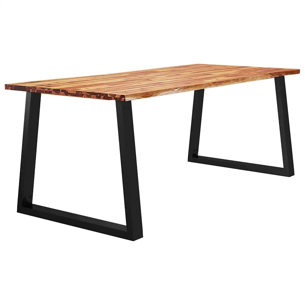 Tavolo da Pranzo Bordi Vivi 200x90x75 cm Legno Massello Acaciacod mxl 130206