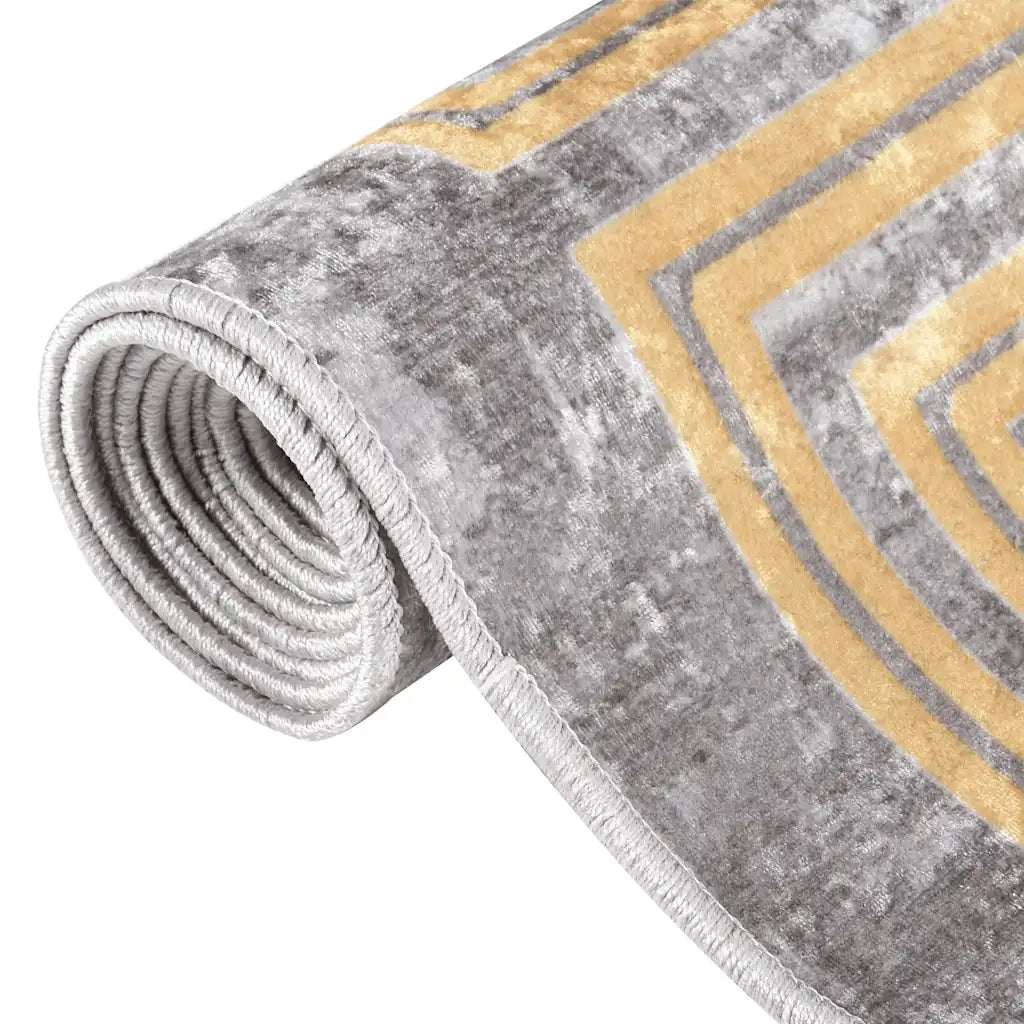 Tappeto Lavabile 120x180 cm Grigio 337936