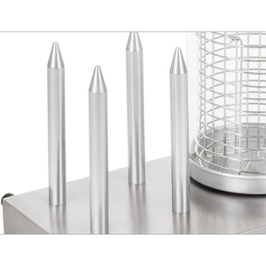 Macchina professionale per hot dog 4 panini 2 x 300 watt 3614094