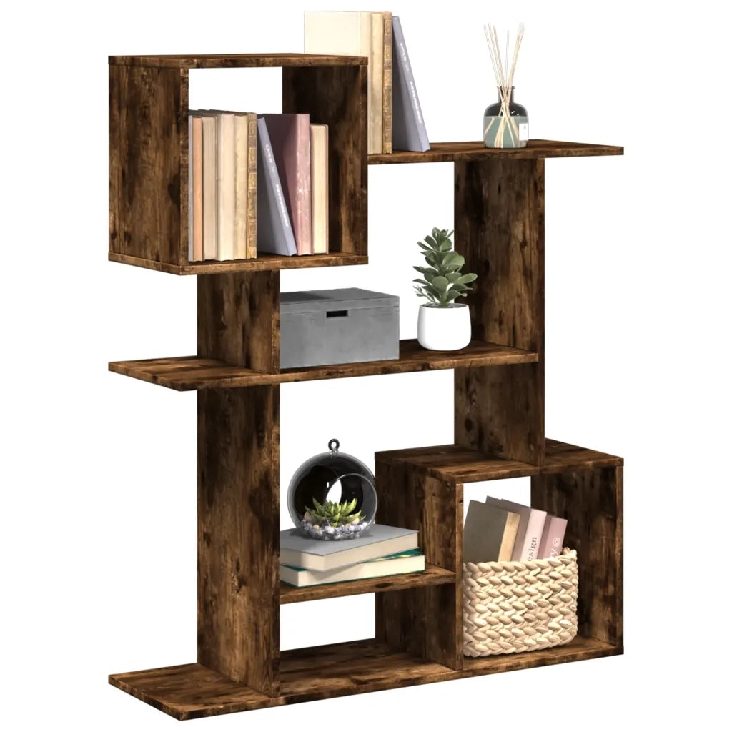 Libreria Divisorio Rovere Fumo 92x29x112 cm in Truciolato 858124