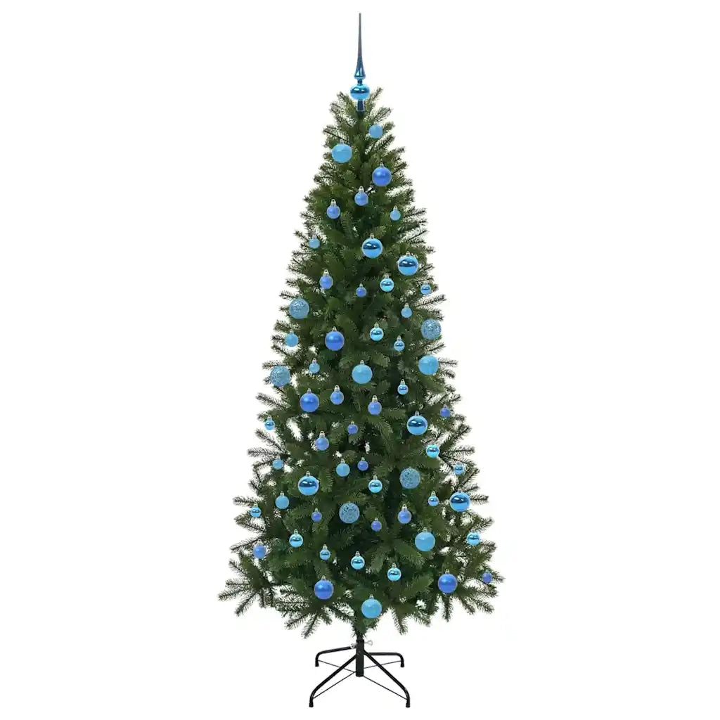 Albero di Natale | Decorazioni natalizie artificiale con 300 LED Verde 180 cm PE e PVC