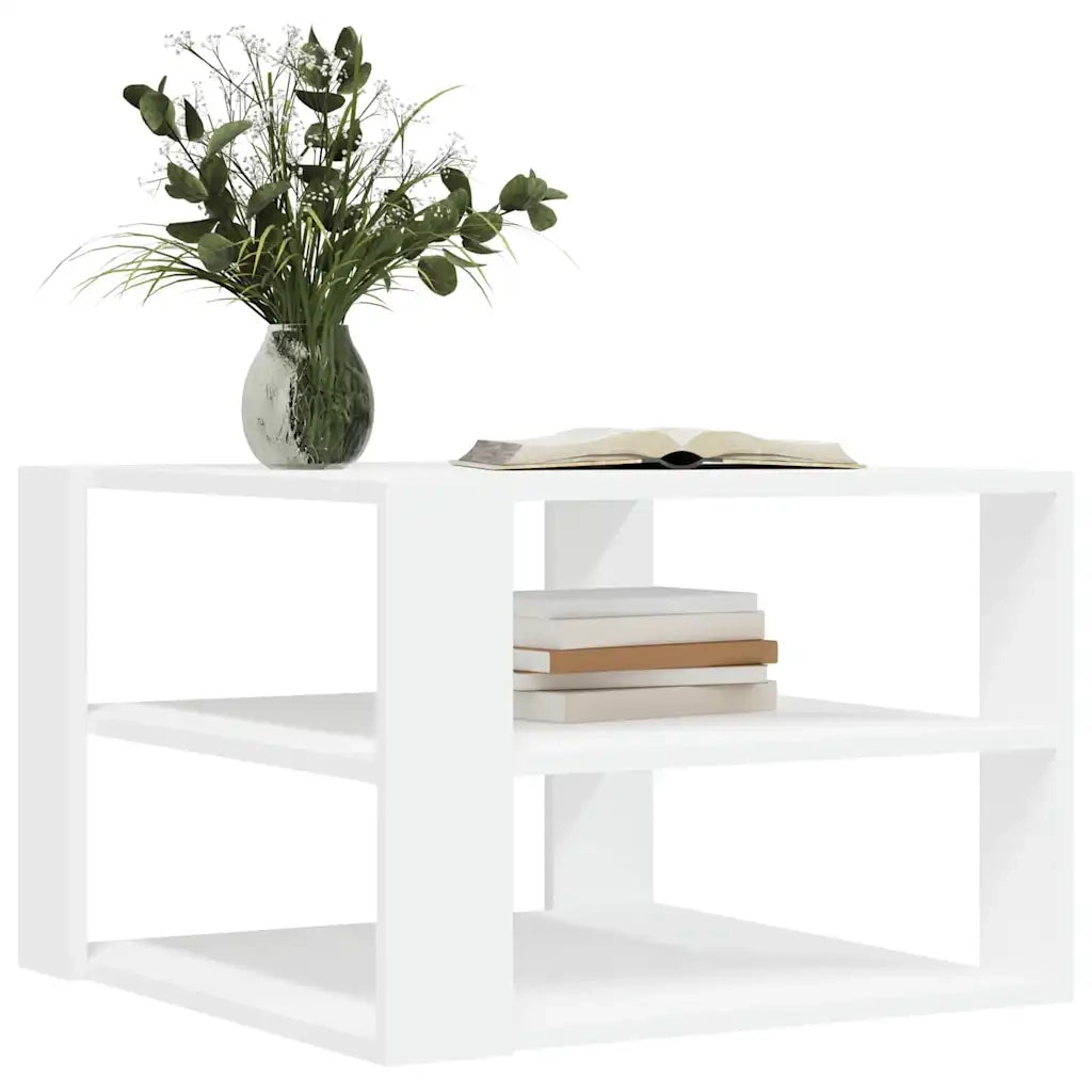 Tavolino da Salotto Bianco 59,5x59,5x40 cm in Legno Multistratocod mxl 118861