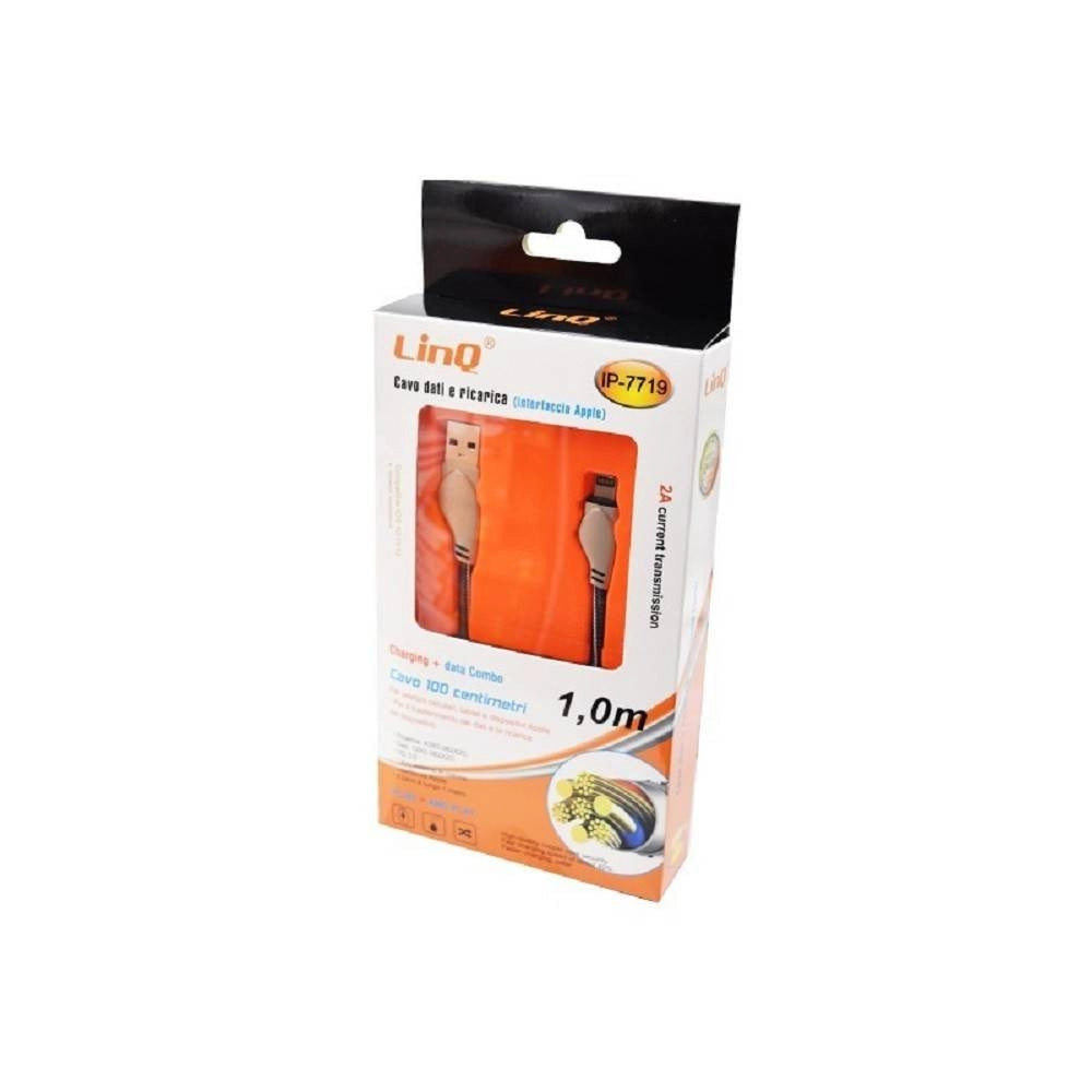 Trade Shop - Cavo Di Ricarica Trasferimento Dati 2a 100 Cm Con Interfaccia Lightning Ip-7719 -