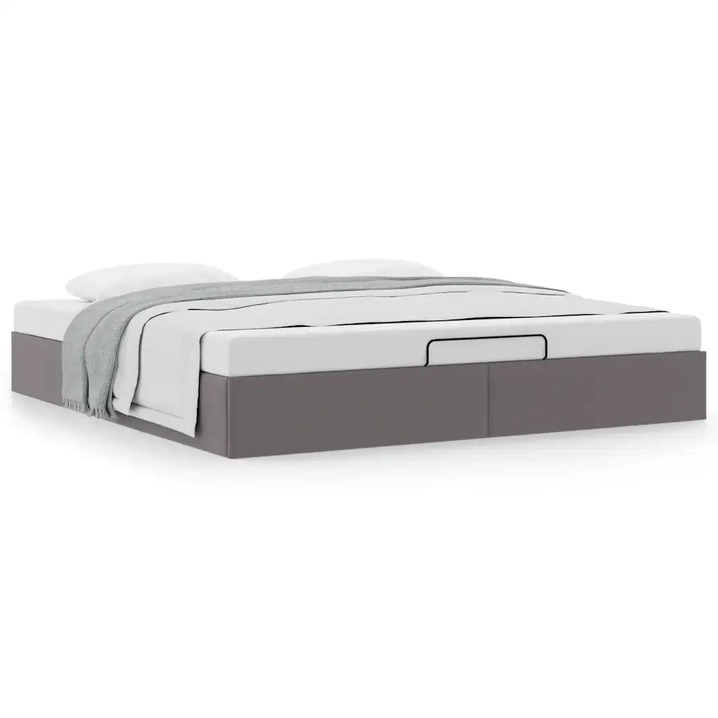 Struttura Letto Pouf senza Materasso 180x200 cm Similpelle 3310817