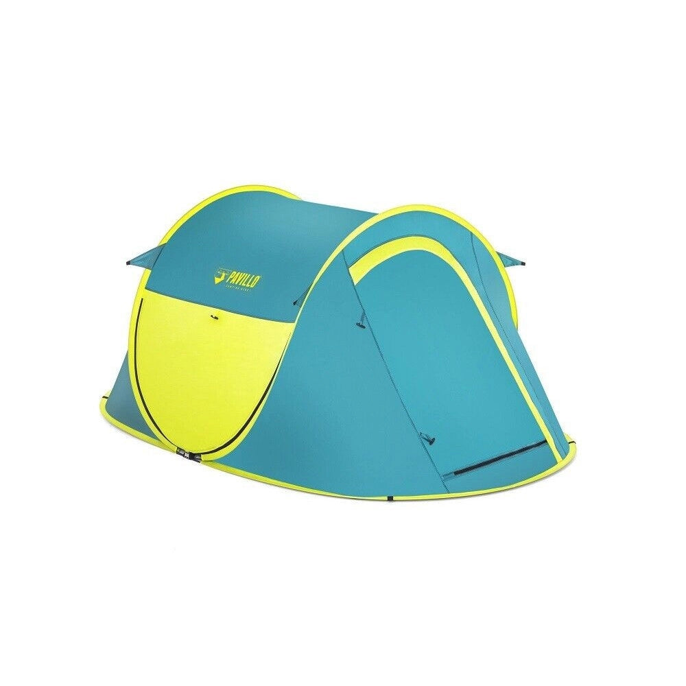 Trade Shop - Tenda Da Campeggio Pop-up 2 Persone Tasca Interna Zanzariera 235x145x100cm 68086 -