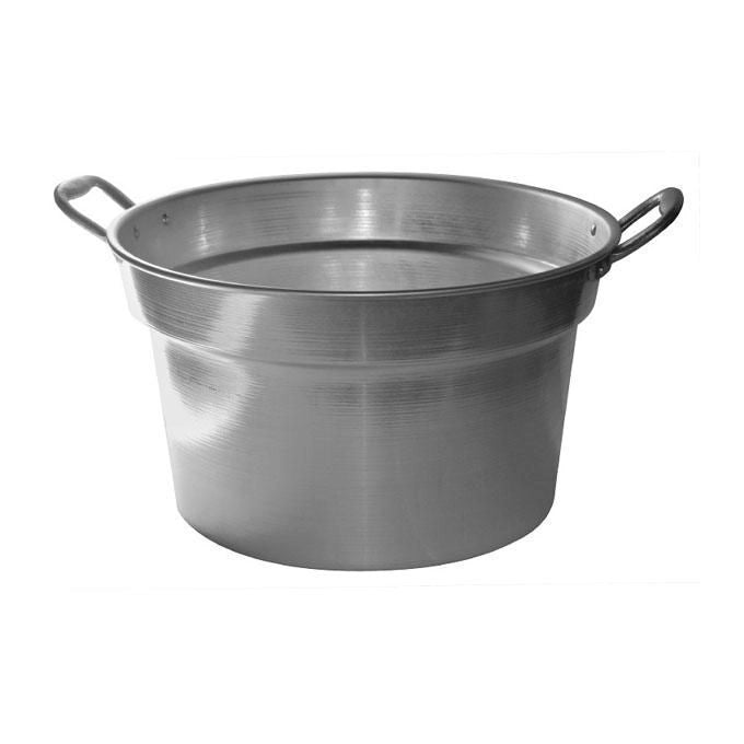 MACHIERALDO 61779 Basic Pentolone per Salse in Alluminio Spessore 1,2 - 1,6 mm Diametro 60 cm Altezza 34,5 cm colore Nero