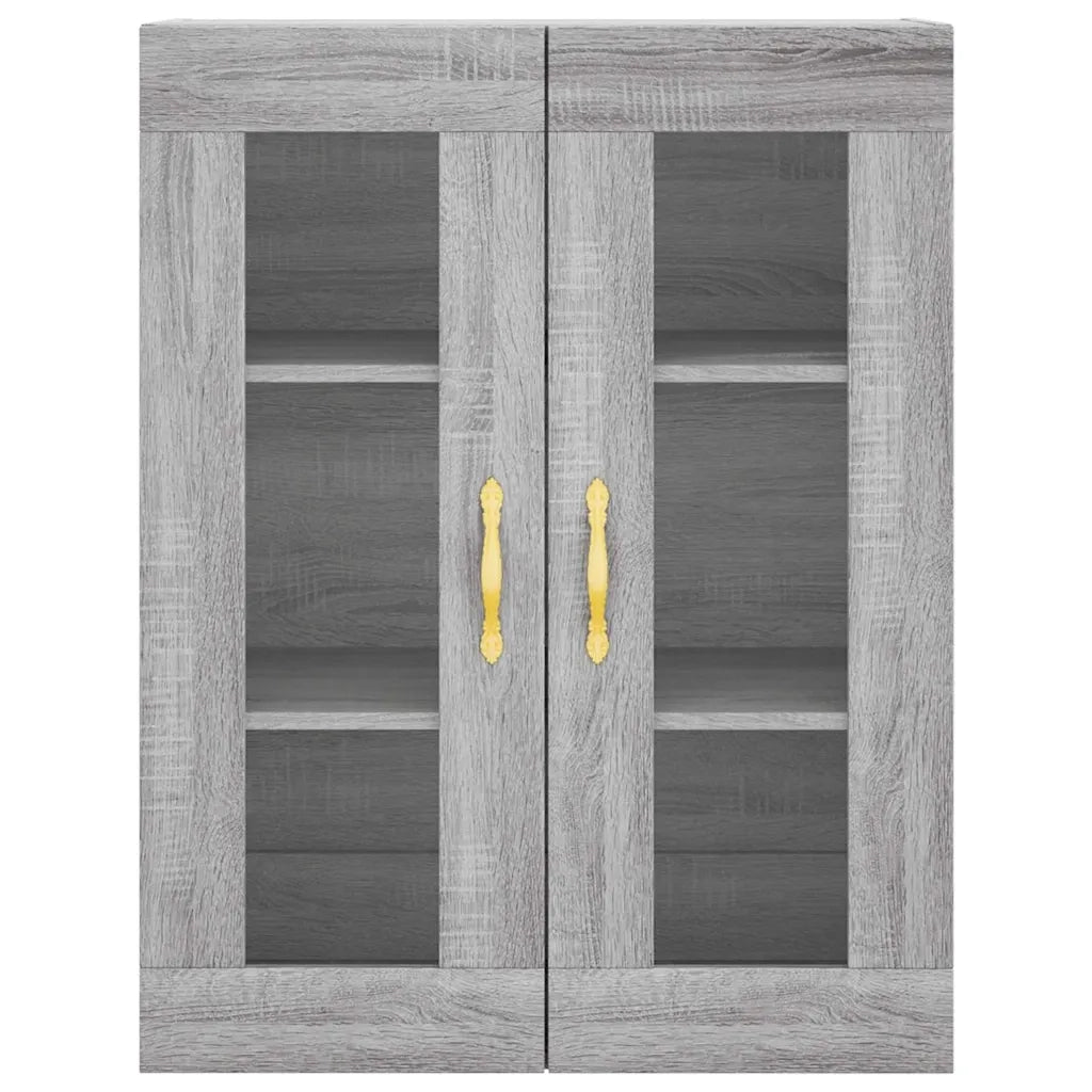 Credenza | Madia | Buffet da pranzo | Armadio da pranzo Grigio Sonoma 69,5x34x180 cm in Legno Multistrato