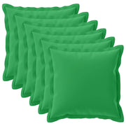 Federa 6 pcs HOUTEN Verde 60 x 60 cm Poliestere 920808