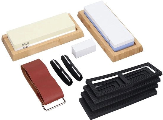 Imbottigliatura Kit - Sfere Sfregio 400/1000 - Sfere Sfregio 3000/8000 - Supporto Sfregio - Perfetto Per Tutti I Coltelli - Set Completo