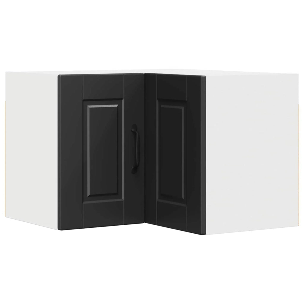 Pensile da cucina moderno a parete con pratico spazio contenitivo 57 x 57 x 40 cm legno composito nero 02_0054300