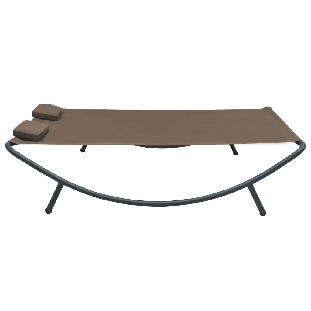 Lettino da Esterno in Tessuto Marrone CFW8162353