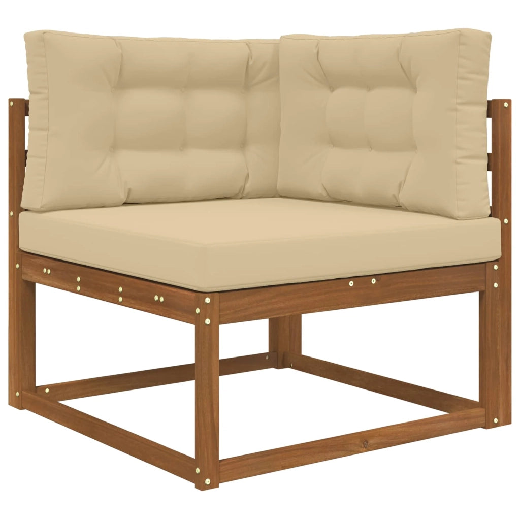 Cuscino per divano da esterno 3 pcs Beige Poliestere 900883