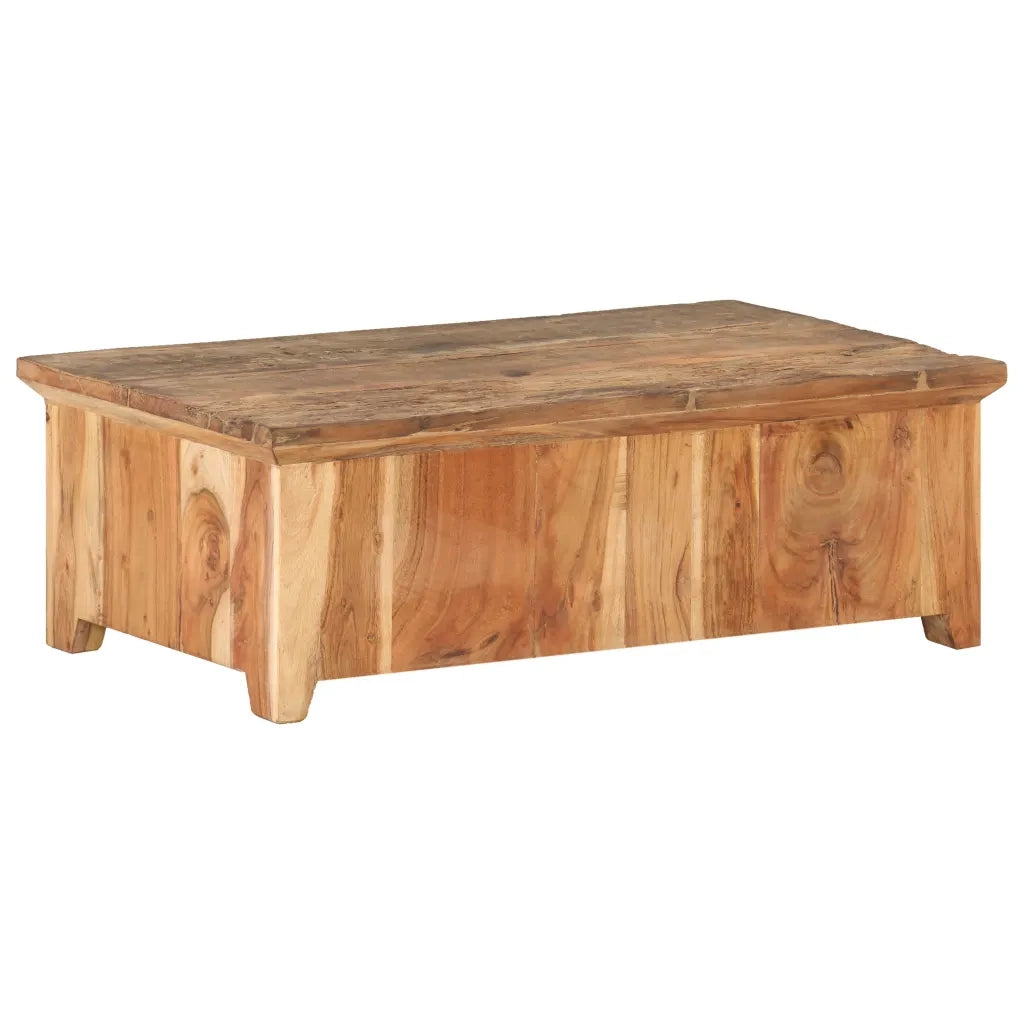 Tavolino da Salotto 90x50x31 cm in Legno Massello di Recupero 320384